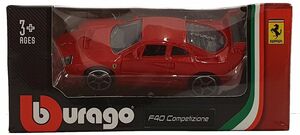 Bburago 18-56110 - Ferrari Race & Play: Modellauto F40 Competizione, 1:64