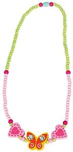 Halskette Schmetterling und Herze (gr�n)