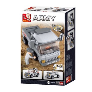 Truppentransporter 3-in-1 - Konstruktionsspielzeug Sluban M38-B0537E