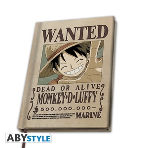 ONE PIECE - Notizbuch A5 - Wanted Luffy