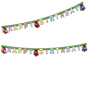 Disney Cars Neon Happy Birthday Letter Banner 2,2m