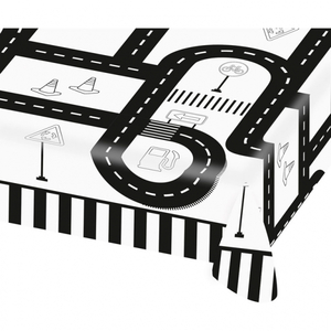 Amscan 9906582 - On the Road Papier Tischdecke zum Ausmalen