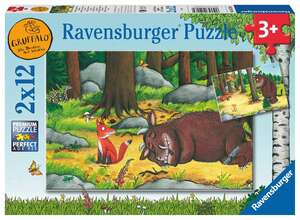 Ravensburger 05226 - Grffelo und die Tiere des Waldes Puzzle, 2x12 Teile