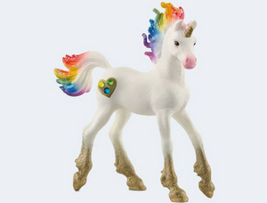 Bayala Einhorn Regenbogen Fohlen Spielfigur - Schleich 70727