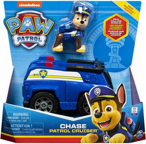 Paw Patrol - Basic Vehicle - Polizei Fahrzeug mit Chase Figur