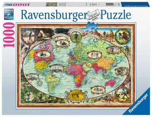 Mit dem Fahrrad um die Welt: Puzzle 1000 Teile - Ravensburger 16995
