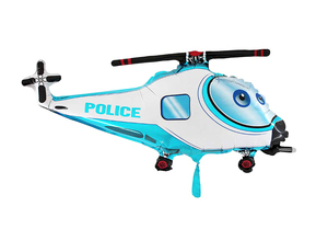 Polizei Hubschrauber - Folienballon - 22 cm