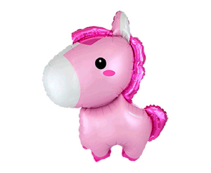 Pferdchen Rosa - Folienballon - 79 cm