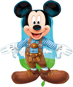 Disney Mickey Mouse Lederhosen groß - Folienballon - 97 cm