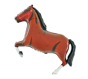 Pferd Dunkelbraun - Folienballon - 56 cm