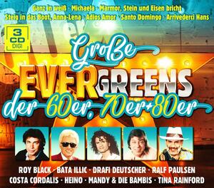 Gro�e Evergreens der 60er, 70er, 80er, 3er Musik CD