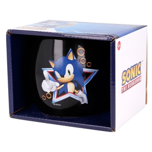 Sonic The Hedgehog - Keramik Tasse - 380 ml - bauchig black