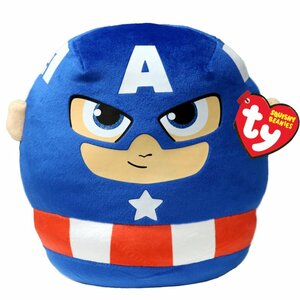 Ty 39355 - Squishy Beanie - Marvel Captain America - Plsch Kissen - 20 cm
