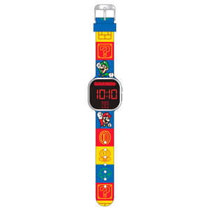 Nintendo - Super Mario - LED Kinder Armbanduhr