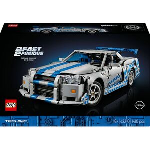 LEGO� Technic 42210 - 2 Fast 2 Furious Nissan Skyline GT-R (R34) Flitzer (1410 Teile)