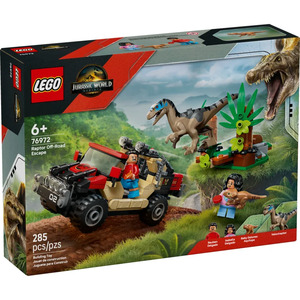 LEGO� Jurassic World(TM) 76972 - Raptor: Verfolgungsjagd mit dem Gel�ndewagen (285 Teile)