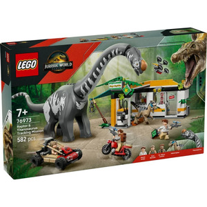 LEGO� Jurassic World(TM) 76973 - Raptor & Titanosaurus: Gro�e F�hrtensuche (582 Teile)