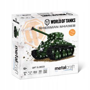 World of Tanks - Panzer Sherman M4A3E8 - Modellfahrzeug (1271 Teile)