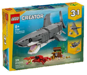 LEGO� Creator - Wilder Hai mit Schatztruhe (379 Teile)