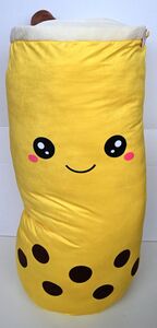 Bubble Tea Pl�sch gelb - 100 cm