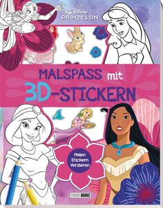 Panini Disney Prinzessin: Malspa� mit 3D-Stickern - Softcover
