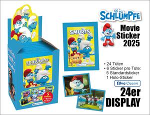 Die Schl�mpfe - Movie 2025 Sticker - 24er DISPLAY