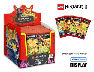 LEGO NINJAGO Trading Cards Serie 8 Next Level - 50er DISPLAY