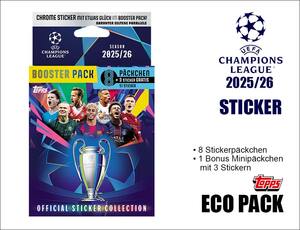 Topps UEFA Champions League 2025/2026 Sticker - ECO PACK