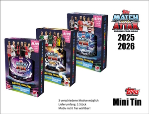 Topps Match Attax Bundesliga 2025/2026 - MINI TIN - 3-fach sortiert