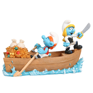 Schlumpfine und Schlumpf als Wasserpiraten  - Figur