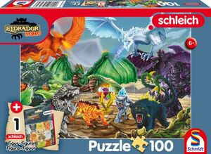 Schleich Eldrador - Kampf um den Superkristall - 100 Teile Puzzle mit Add-on