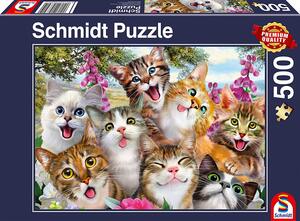 Katzen-Selfie - 500 Teile Puzzle