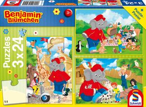 Benjamin Bl�mchen - Im Zoo - 3x24 Teile Puzzle