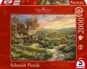 In den Weinbergen - 2000 Teile Puzzle (Thomas Kinkade)