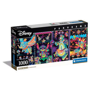 Clementoni 39876 - Disney Joys - 1000 Teile Puzzle Disney Panorama Collection Compact