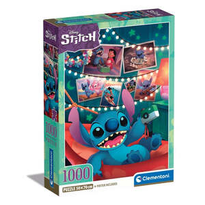 Clementoni 39793 - Disney Stitch - 1000 Teile Puzzle Disney Compact