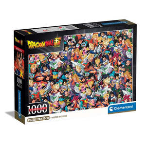 Clementoni 39918 - Dragon Ball - 1000 Teile Puzzle Impossible Anim� Collection Compact