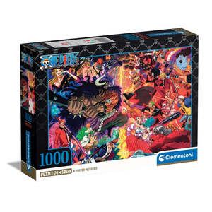 Clementoni 39922 - One Piece - 1000 Teile Puzzle Anim� Collection Compact