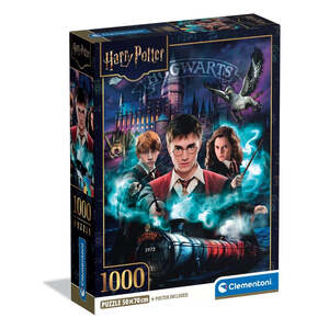 Clementoni 37047 - Harry Potter Motiv 1 - 1000 Teile Harry Potter Collection Compact Puzzle