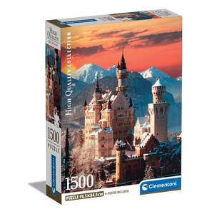 Clementoni 31716 - Neuschwanstein - 1500 Teile Puzzle High Quality Collection Compact