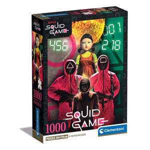 Clementoni 39859 - Squid Game - 1000 Teile Puzzle Netflix Compact