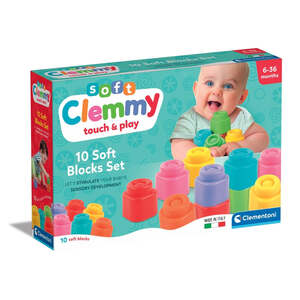 Clementoni 17988 - Clemmy: Bausteine in der Box (10 St�ck) - Babyspielzeug