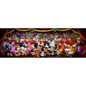 Clementoni 37067 - Disney Orchester - 1000 Teile Disney Collection Panorama Compact Puzzle