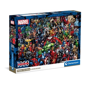 Clementoni 39709 - Marvel Universe - 1000 Teile Puzzle Impossible Puzzle Compact