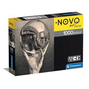 Clementoni 39753 - Escher Hand with Reflecting Sphere - 1000 Teile Puzzle Novo Art Collection Compact