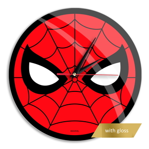 Wanduhr mit Glanz - Spider Man 002 Marvel Red
