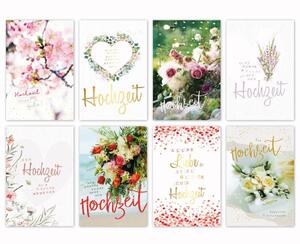 Hochzeitskarte - 100 St�ck - 8 Motive 