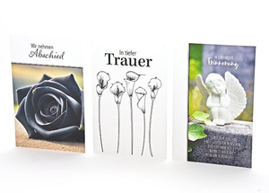 Trauerkarte - 100 St�ck - 3 Motive