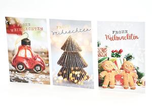 Weihnachtskarte - 100 St�ck - 3 Motive
