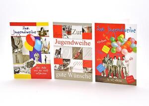 Jugendweihekarte - 100 St�ck - 3 Motive